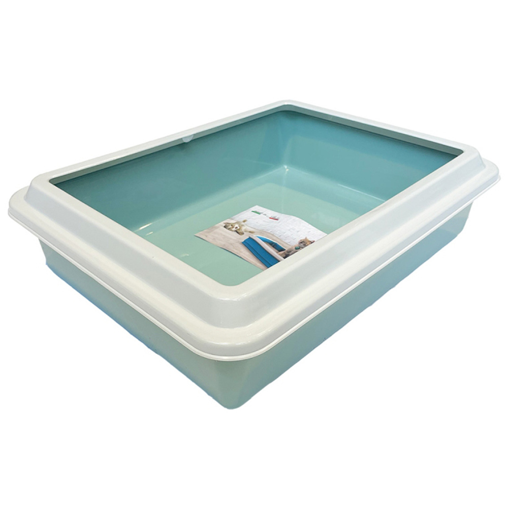 Happy Pet Medium Sage Cat Litter Tray 43.5 x 34 x 11cm Wilko