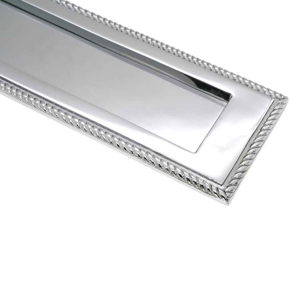 Spira Brass Georgian Polished Chrome Letter Plate 250mm Image 4