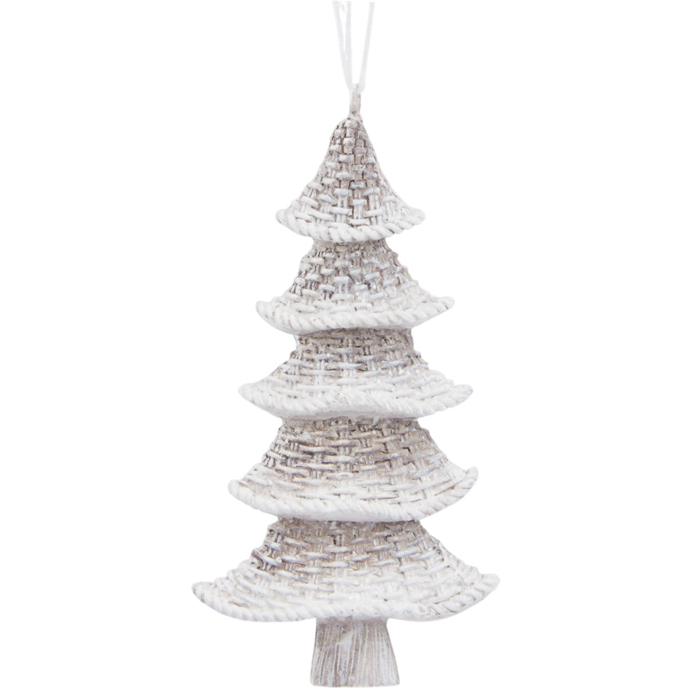 Scandi Rattan Effect Hanging Decoration Image 2