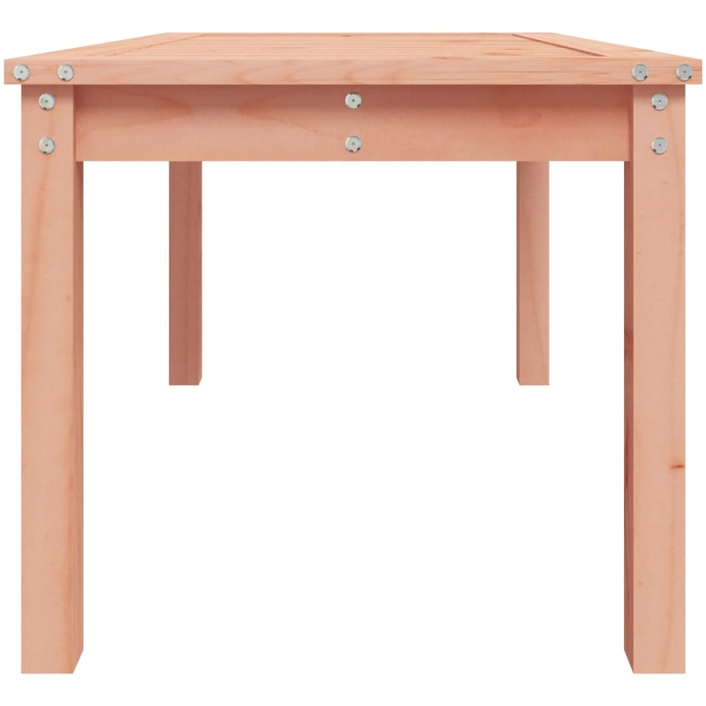 vidaXL Natural Solid Douglas Wood Slatted Garden Table 82.5 x 50.5cm Image 4