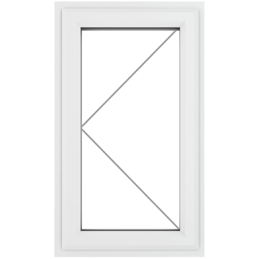 Crystal uPVC Triple Glazed Window Left Hand Side Hung White Clear Glass 610x1115mm Image 2