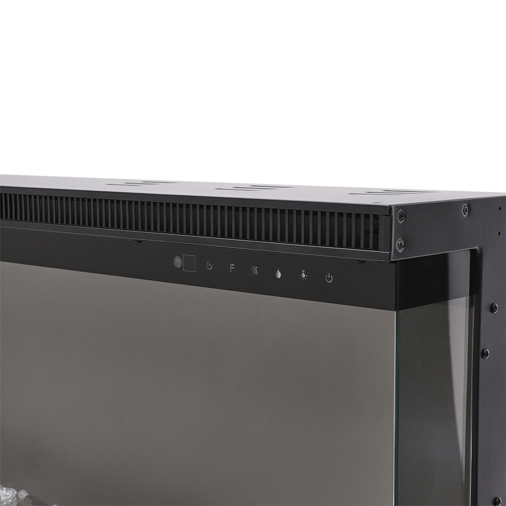 Living and Home 12 Flame Colour 3 Side Inset or Freestanding Electric Fireplace with Remote 60 inch Image 3