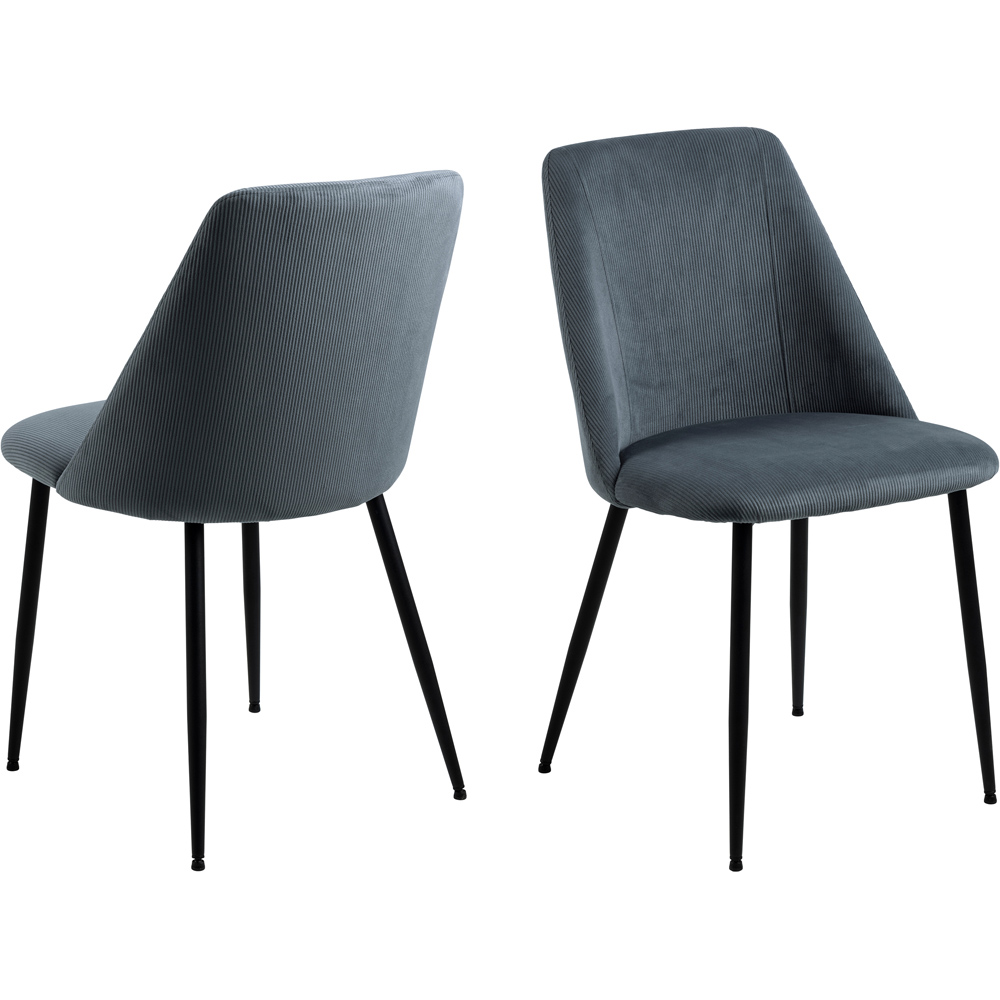 Florence Ines Set of 4 Grey Dining Chair Image 2