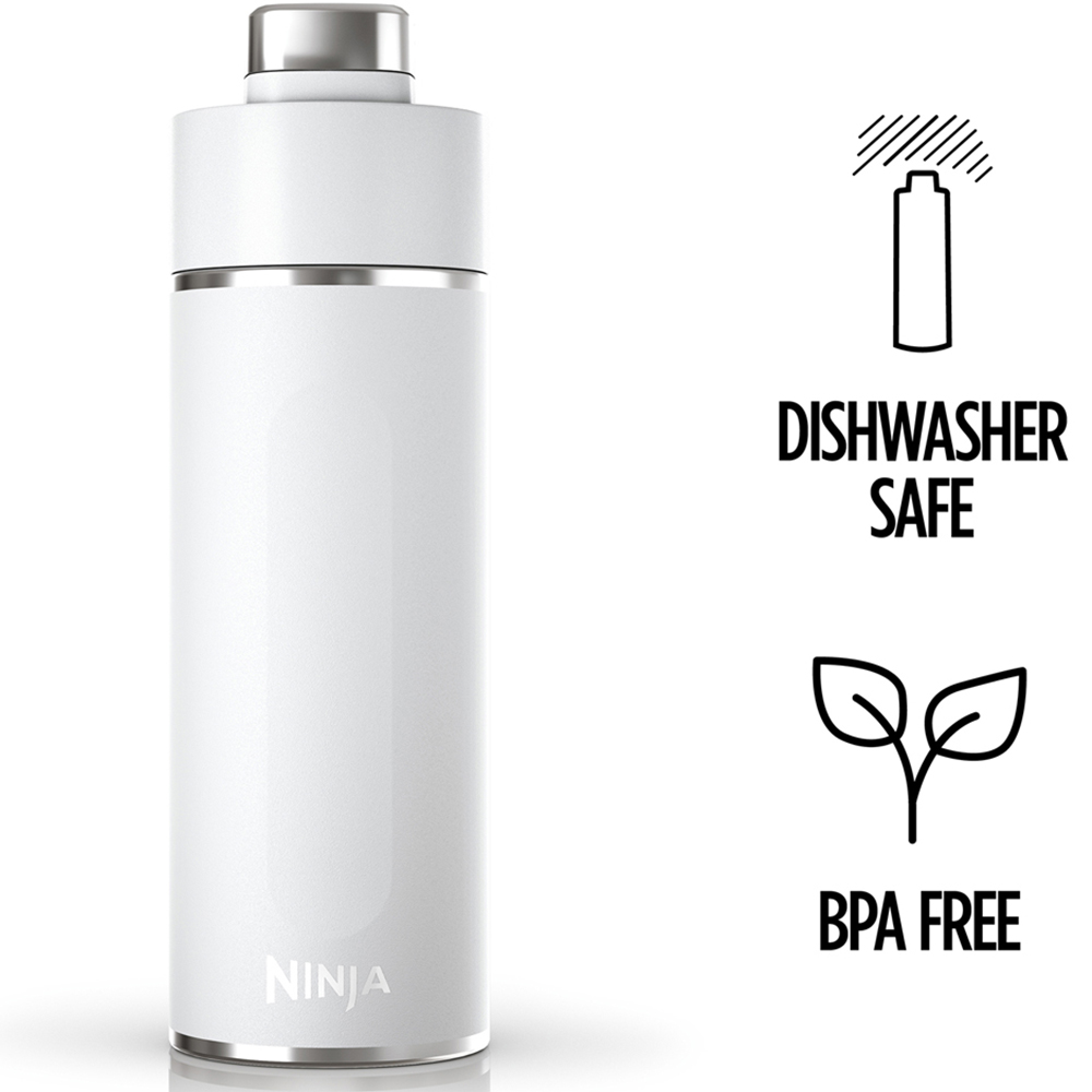 Ninja Thirsti DW2401EUUKWH White Carbonated Drink Travel Bottle 700ml Image 2