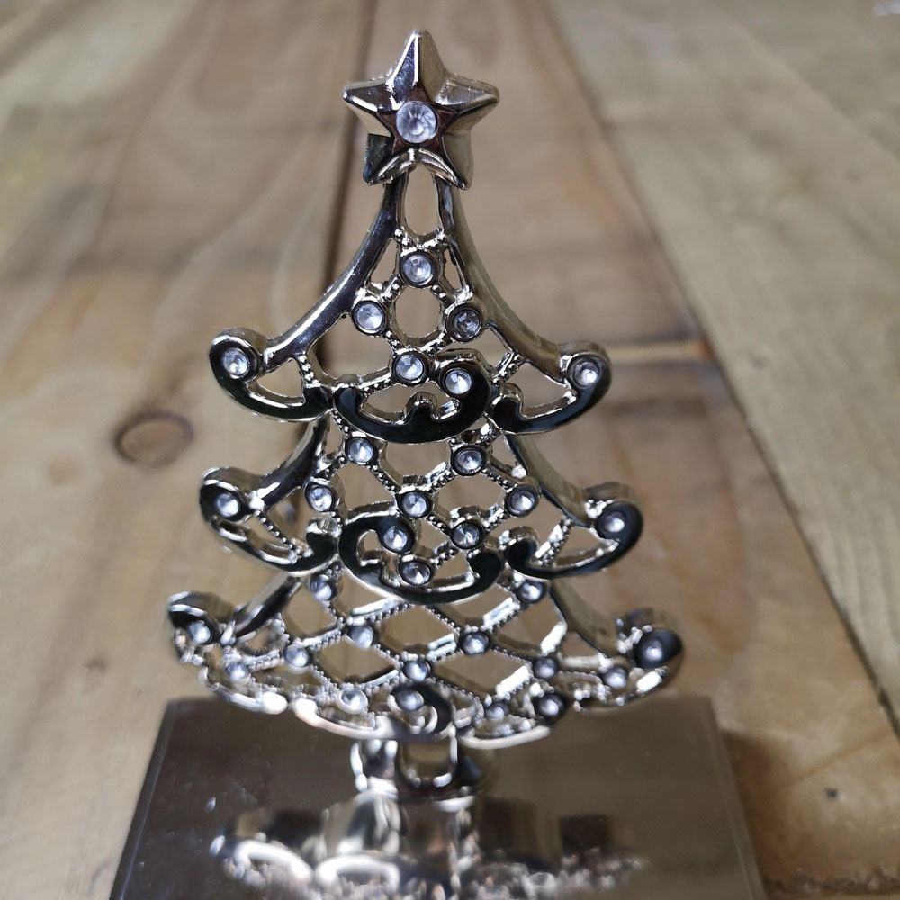 Premier Silver Decorative Christmas Tree Stocking Hanger 16cm Image 7