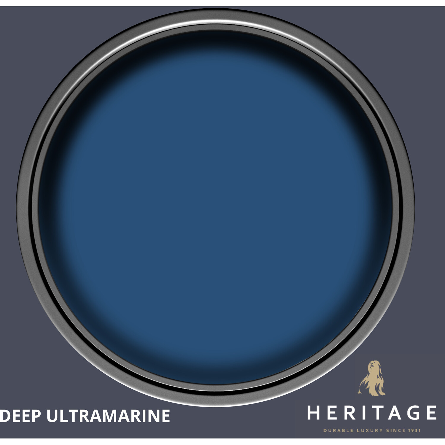 Dulux Heritage Walls and Ceilings Deep Ultramarine Velvet Matt Emulsion Paint Tester Image 4