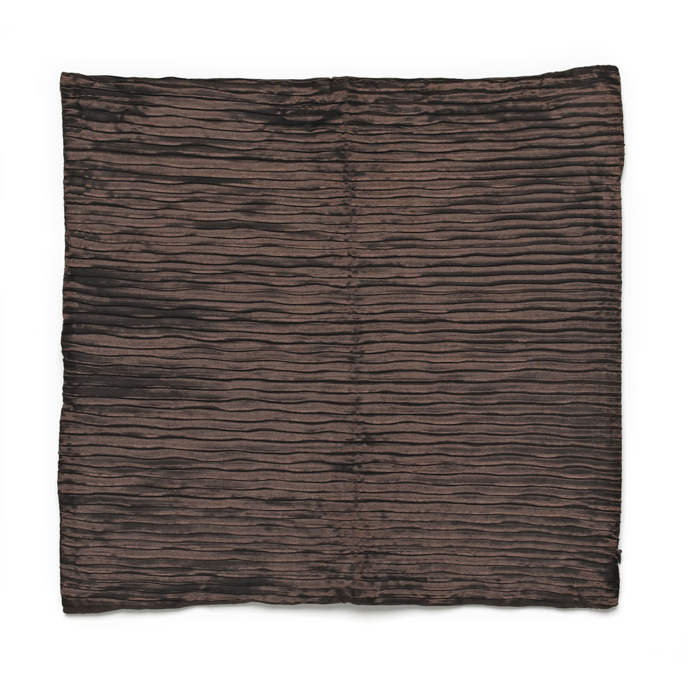 Wilko 2 pack Chocolate Crinkle Cushion Covers 43 x 43cm Image