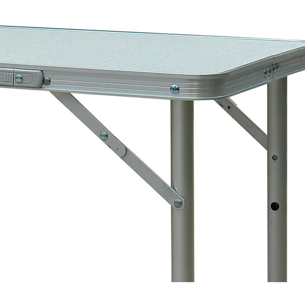 Outsunny Silver Aluminium Foldable Picnic Table Image 3