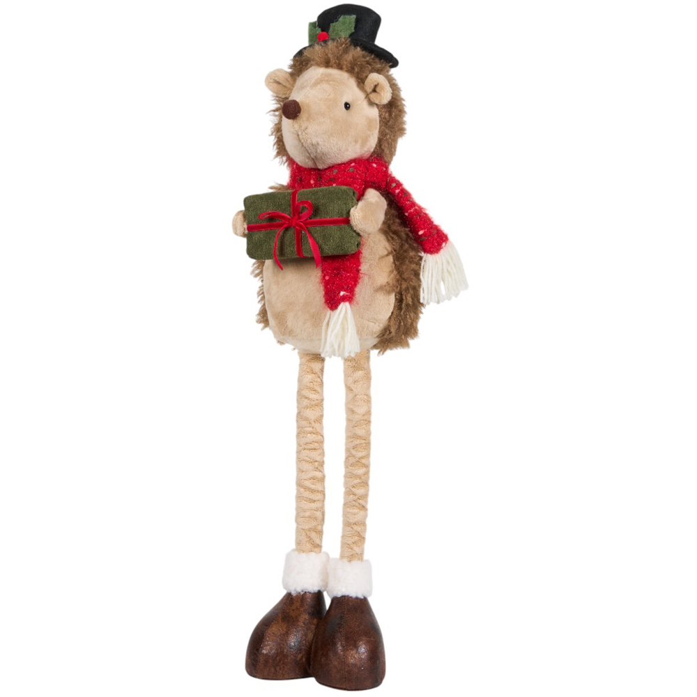 Extendable Christmas Hedgehog Standing Decoration Image 4