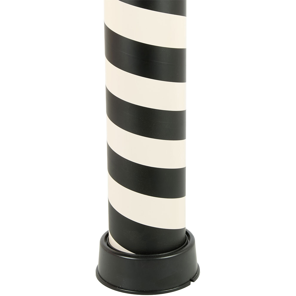Spiral Large LED Candle Stick Black Image 3