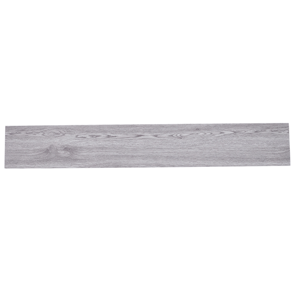 Living and Home Grey Rustic Wood Grain SPC Vinyl Floor Tile 14 Pack Image 2