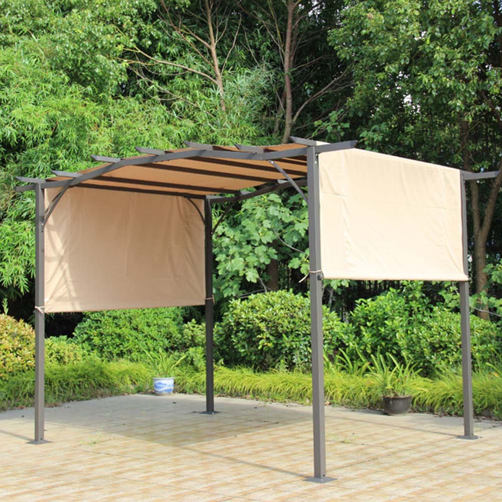 Amir 2.7 x 3.6m Brown Metal Royalcraft San Remo Pergola Image 1