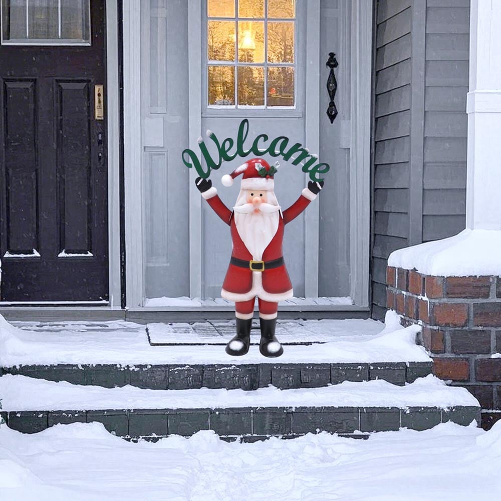 Welcome Santa Decoration - Red Image 2