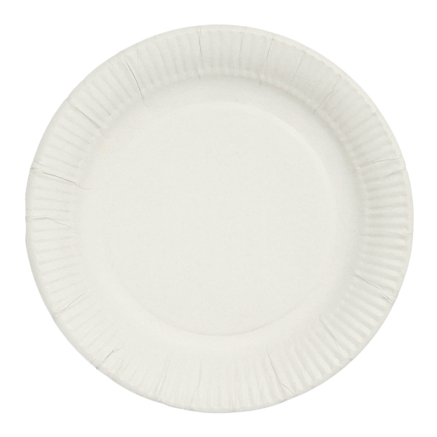 Pack of MyHome Paper Plates - White / 100 Image 2