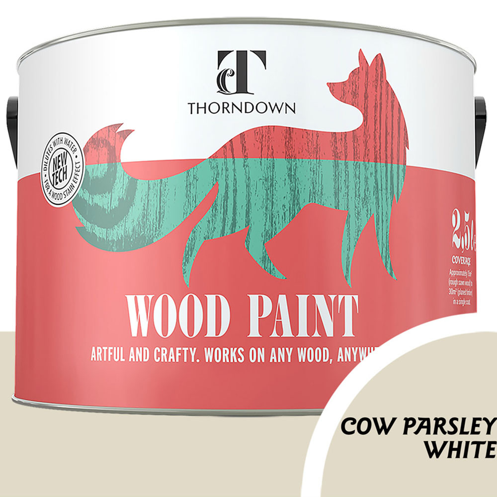 Thorndown Cow Parsley White Satin Wood Paint 2.5L Image 3