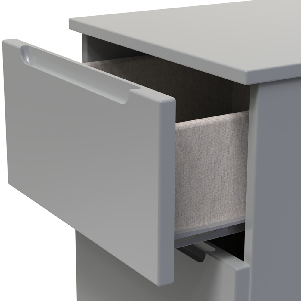 Crowndale Milan 5 Drawer Dusk Grey Chest of Drawers Ready Assembled Image 6