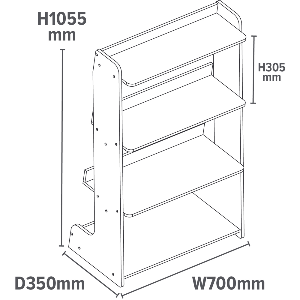 Liberty House Toys Kids Tiered Bookcase Image 8