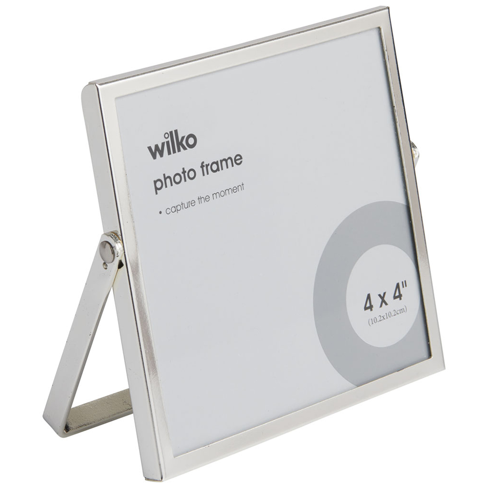 Wilko Narrow Silver Effect Photo Frame 4 x 4inch Wilko