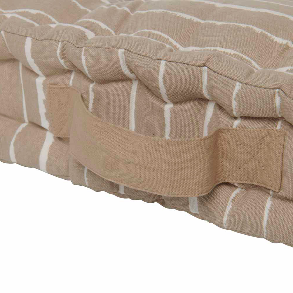 Wilko Outdoor Chunky Floor Cushion Stripe 58cm Image 4