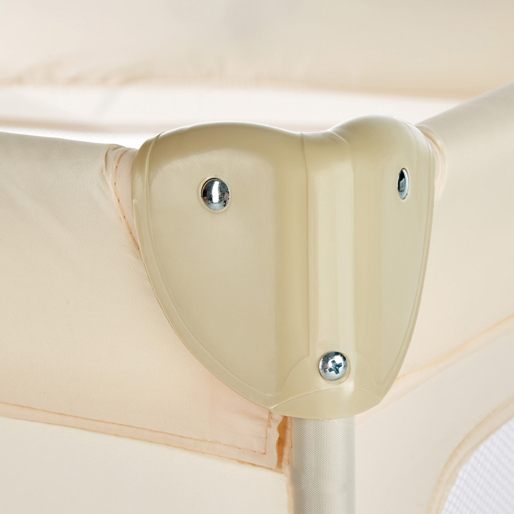 tectake Kids Beige Dog Travel Cot with Changing Mat Image 7