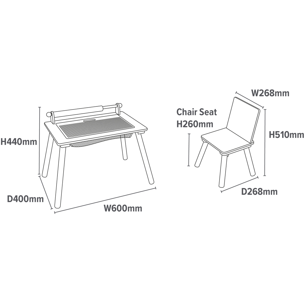 Liberty House Toys Kids White Writing Activity Table Image 9