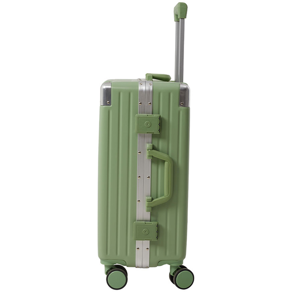 H&O Direct 20 inch Green Carry On Hard Shell Luggage Suitcase Image 2