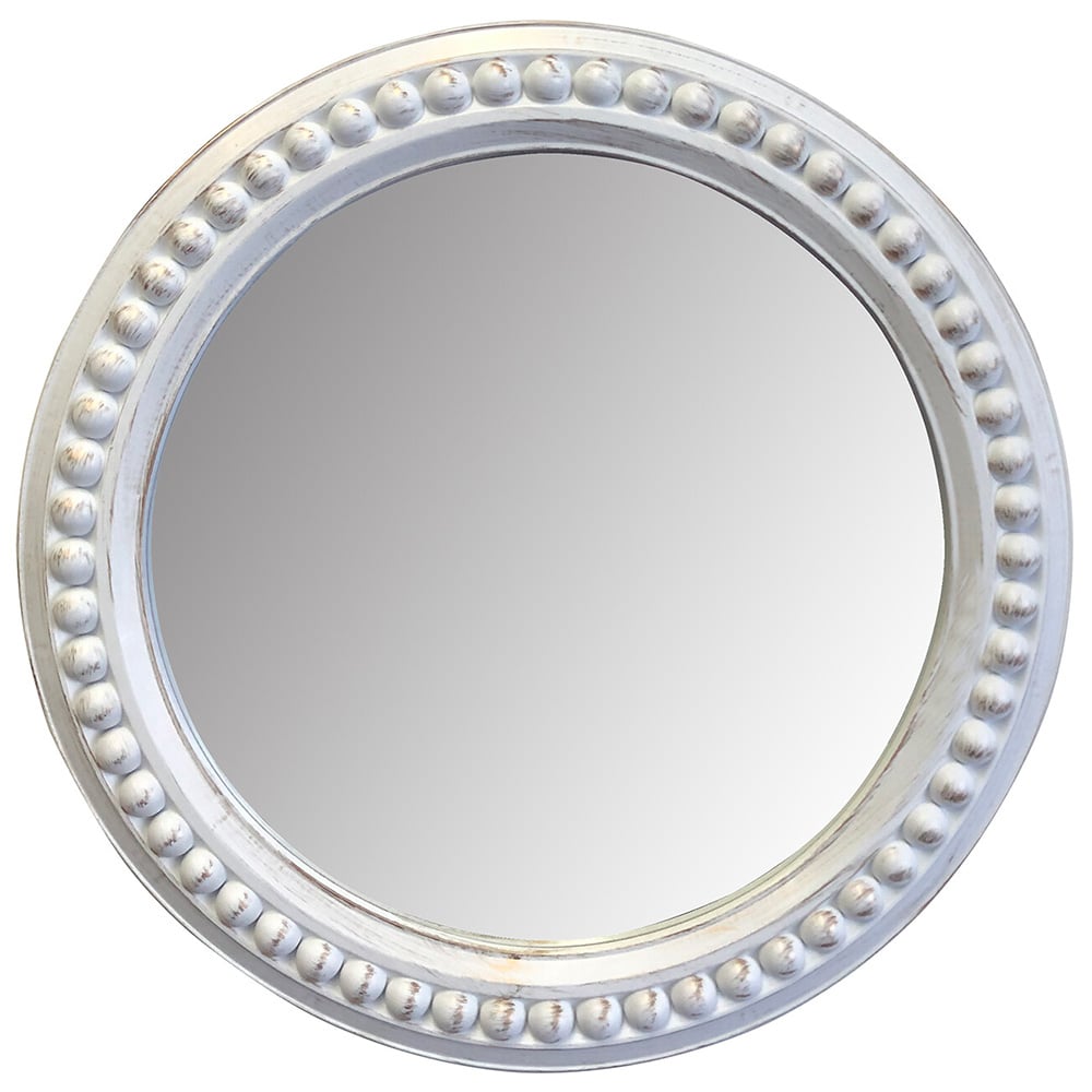 Melton Round Beaded Wall Mirror Image