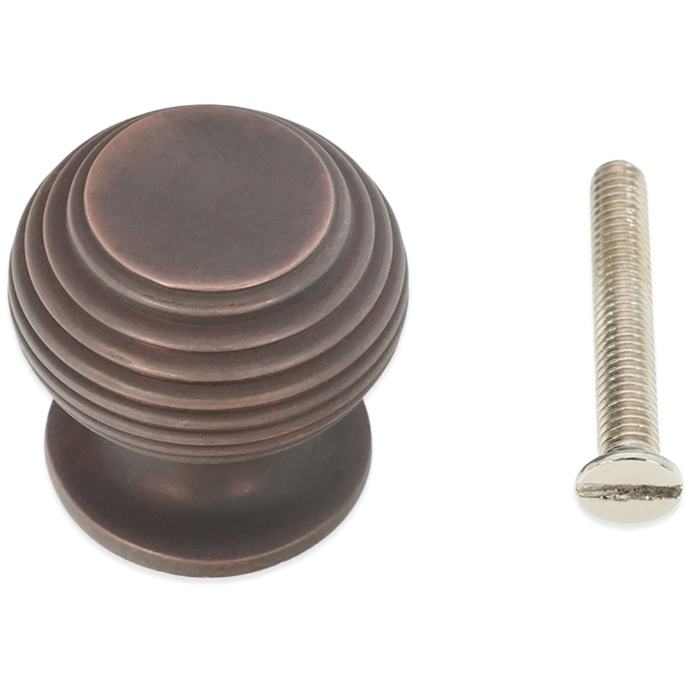 Spira Brass Beehive Aged Bronze Small 32mm Cupboard Knob Image 3