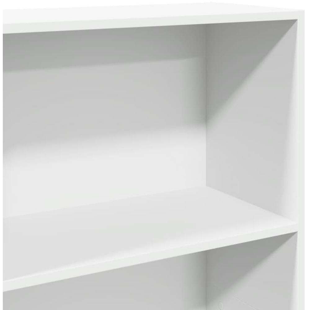 vidaXL 4 Shelf White Bookcase Image 6