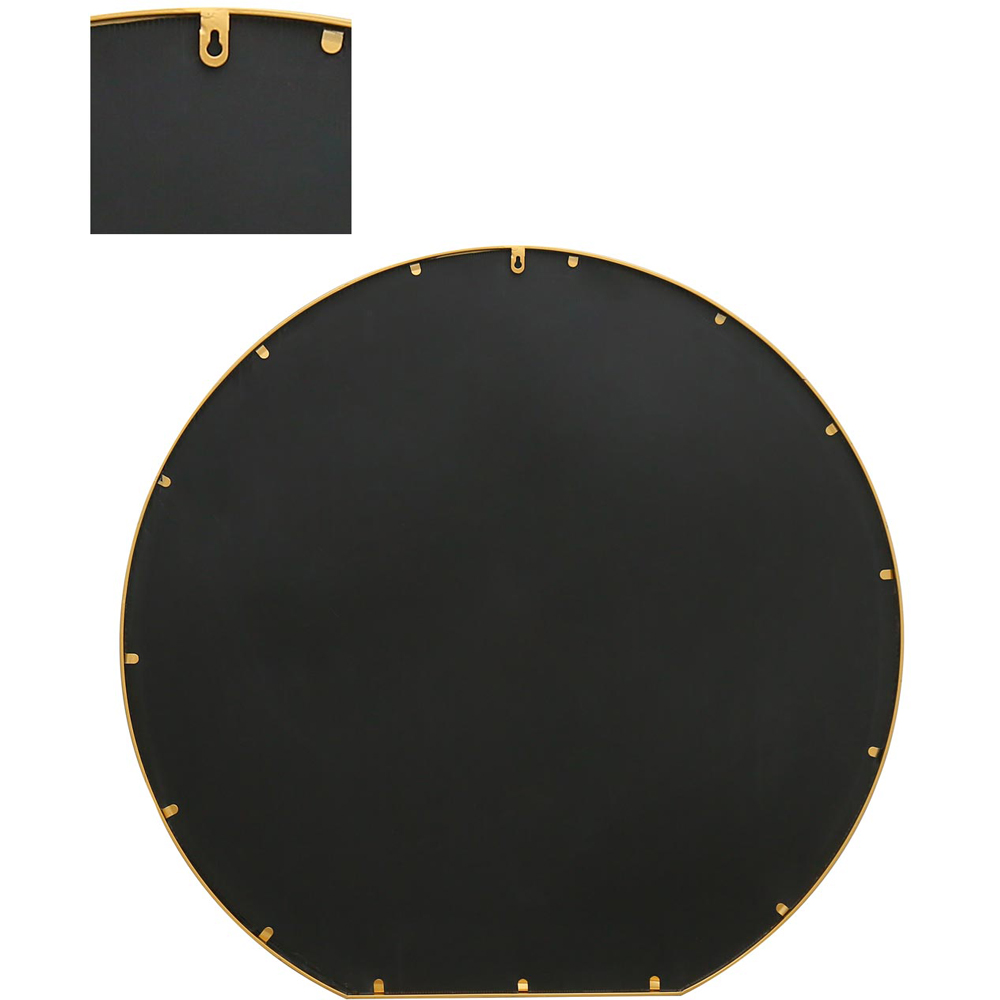 MirrorOutlet The Circulus Gold Framed Circular Wall Mirror 126 x 120cm Image 4