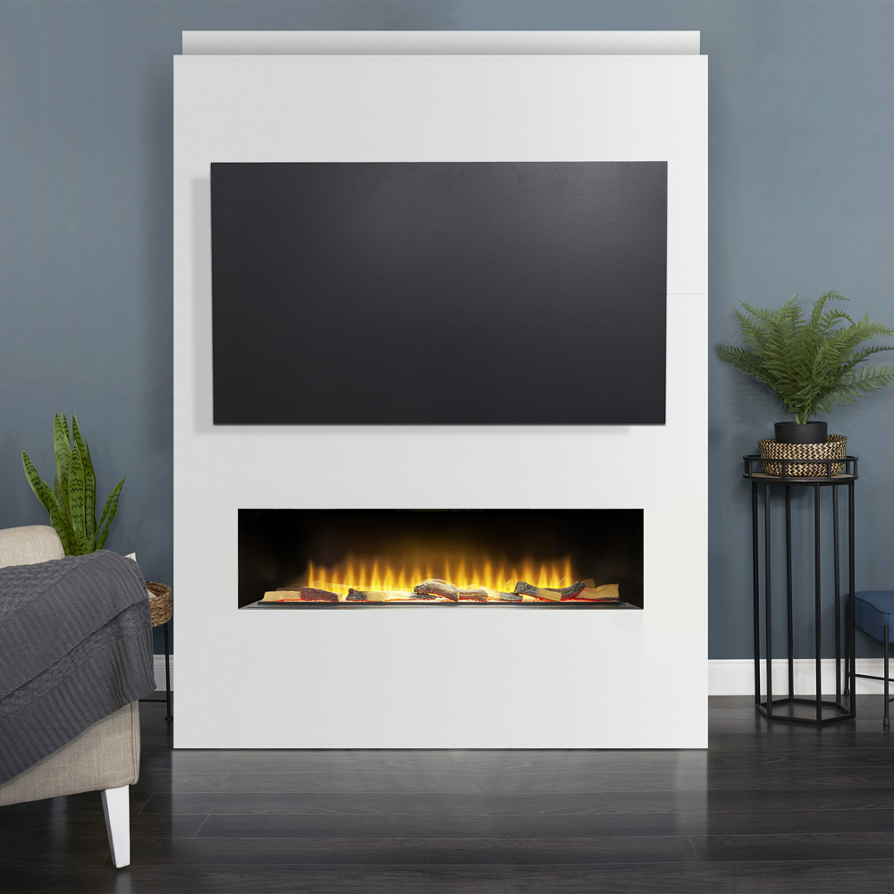 Adam Sahara Fully Inset Media Wall with Electric Fireplace 51 inch Image 2