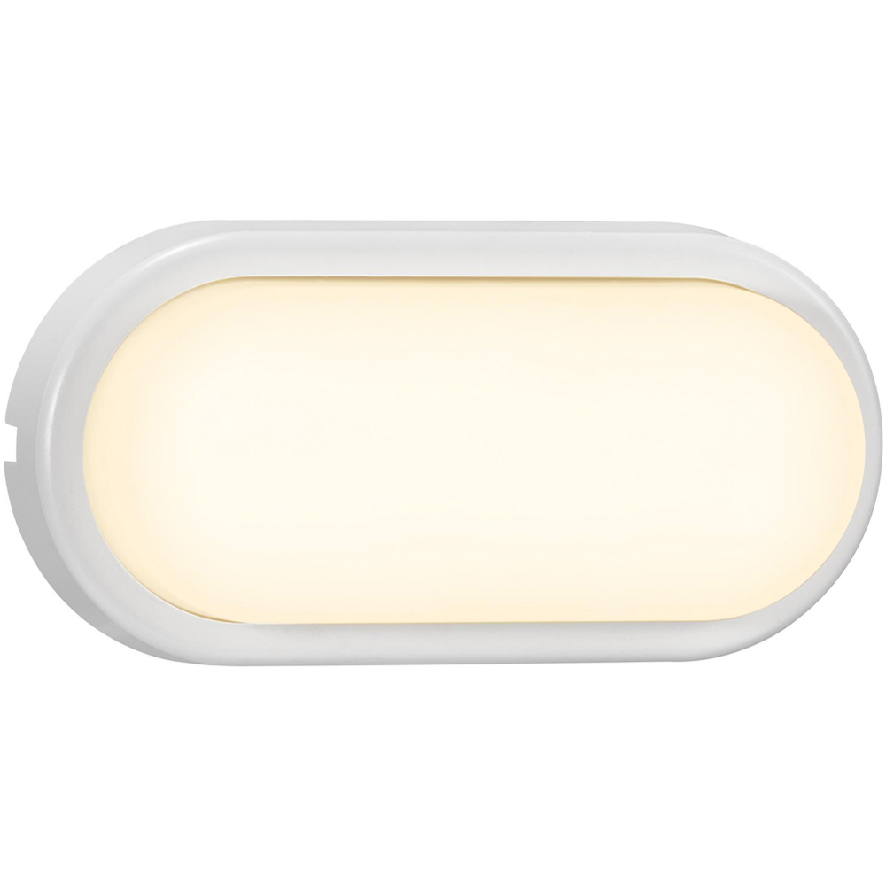 Nordlux Cuba White Oval Garden Wall Light Image 1