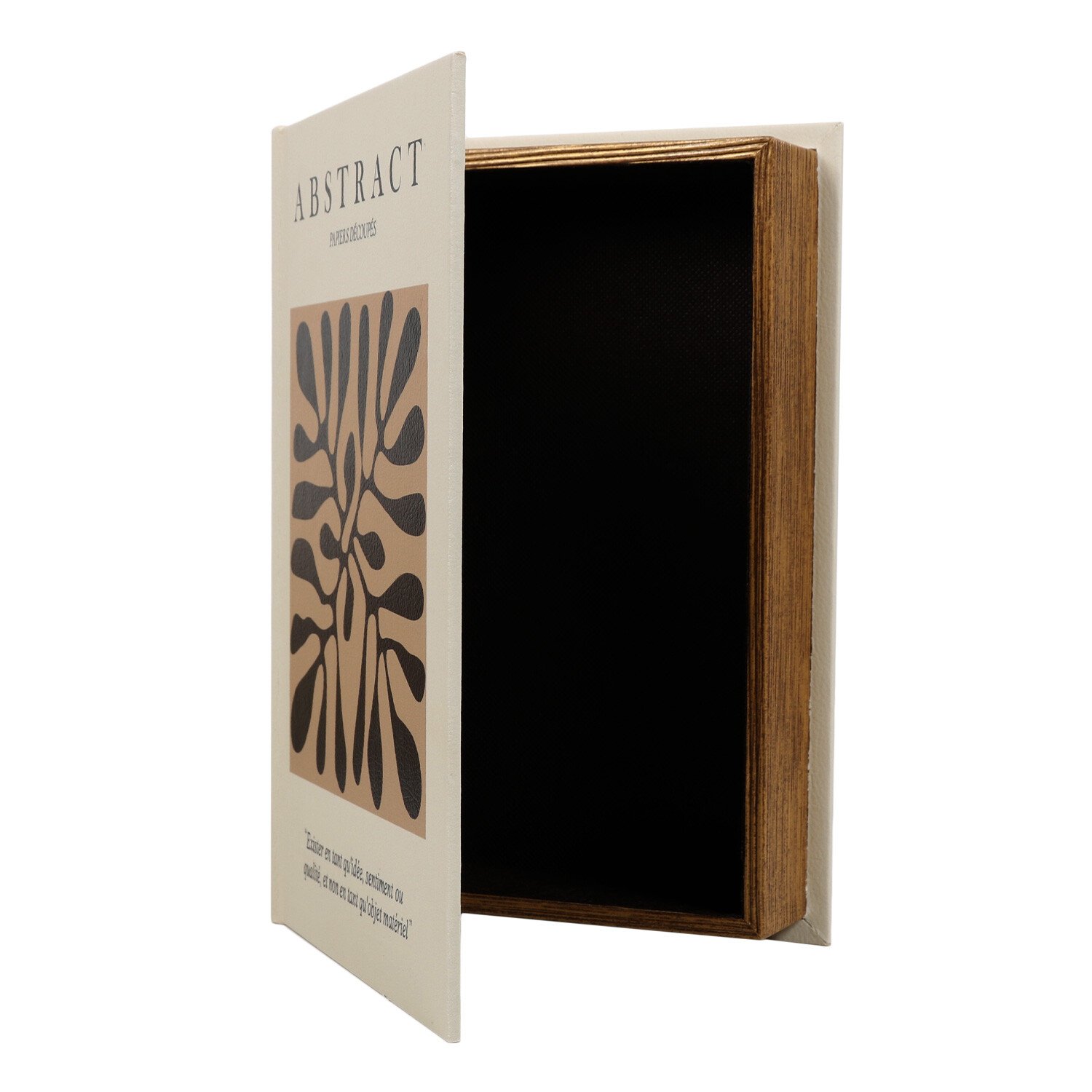 Neutral Abstract Book Boxes Ornaments Set of 2 Image 3
