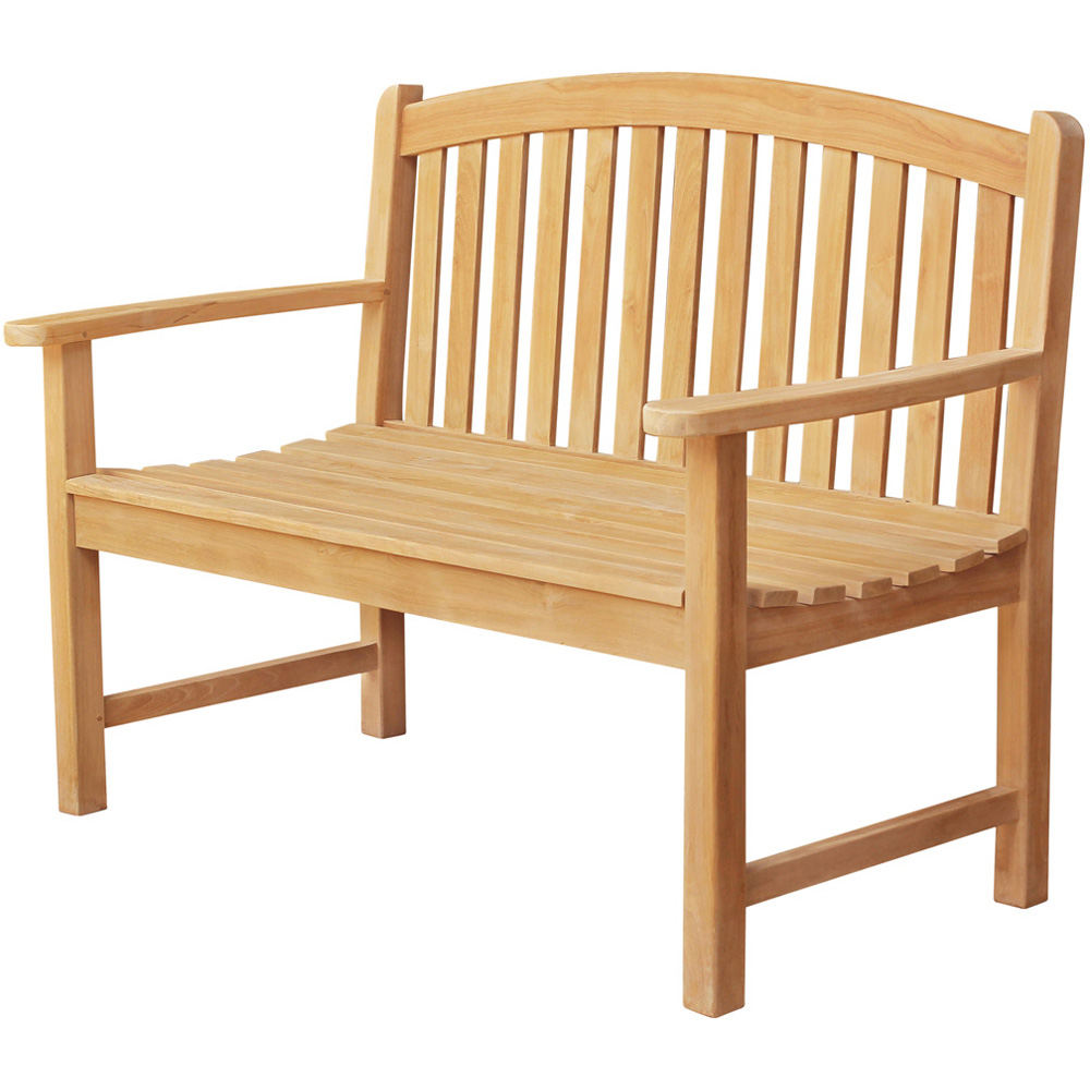 Acacia Home KD Giverny 2 Seater Natural Wood Garden Bench Image 2