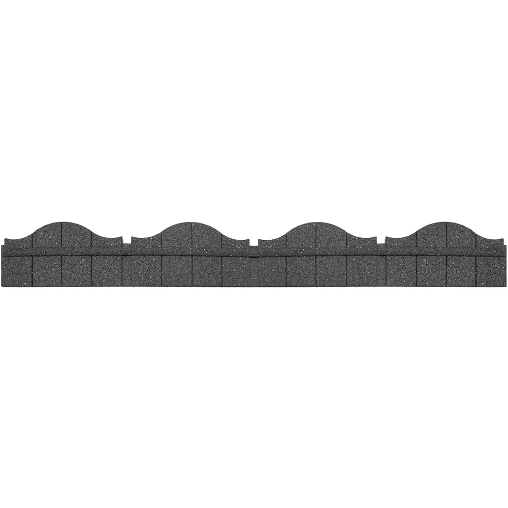 Garden Gear 15 x 120cm Grey Ultra Curve Carolina Garden Border Edging Image 1