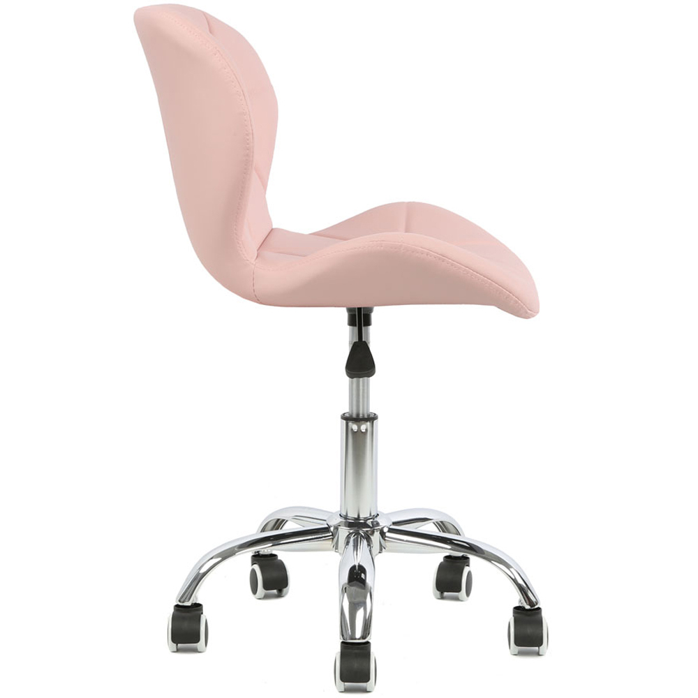 Orion Pink Swivel Office Chair Image 4