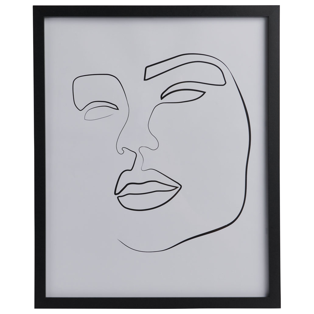 Wilko Face Portrait Framed Print 40 x 50cm Image 1