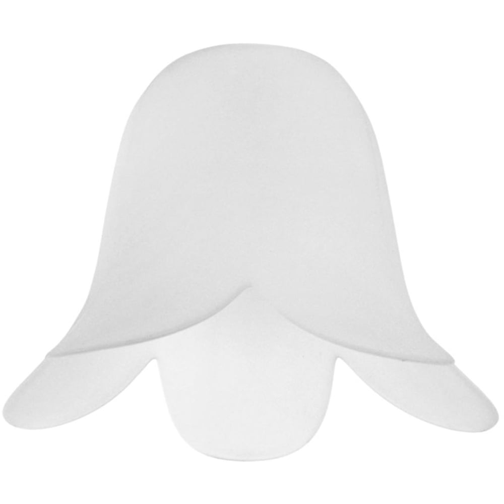 ValueLights White Frosted Glass Petal Lamp Shade 3 Pack Image 2
