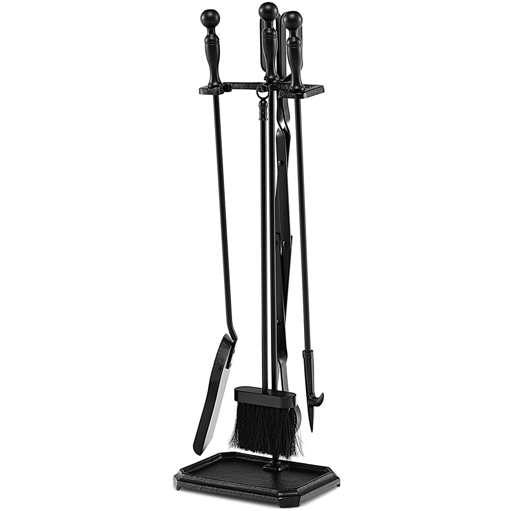 Costway 5 Piece Fireplace Tool Set with Ergonomic Handle Image 1