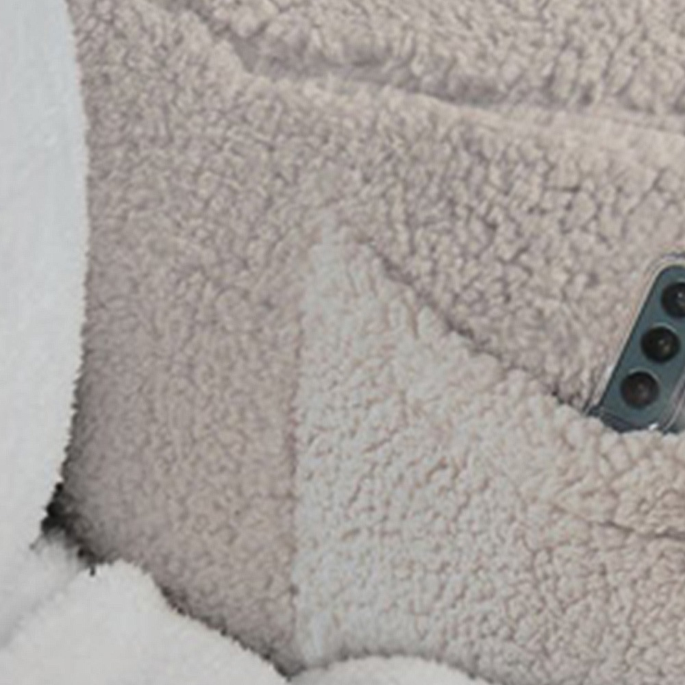 Teddy Fleece Cuddle Chair - Silver Image 5