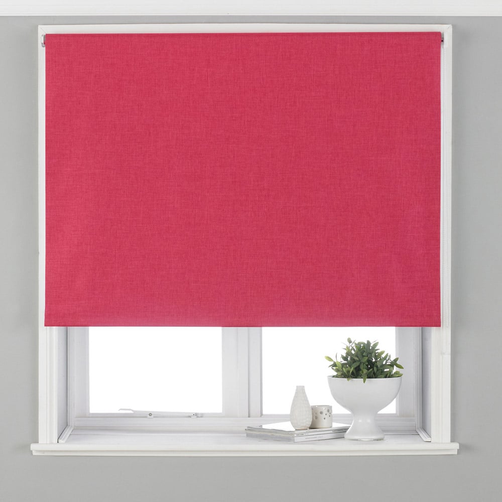 Riva Home Twilight Thermal Blackout Roller Blind Pink 61cm Image 1