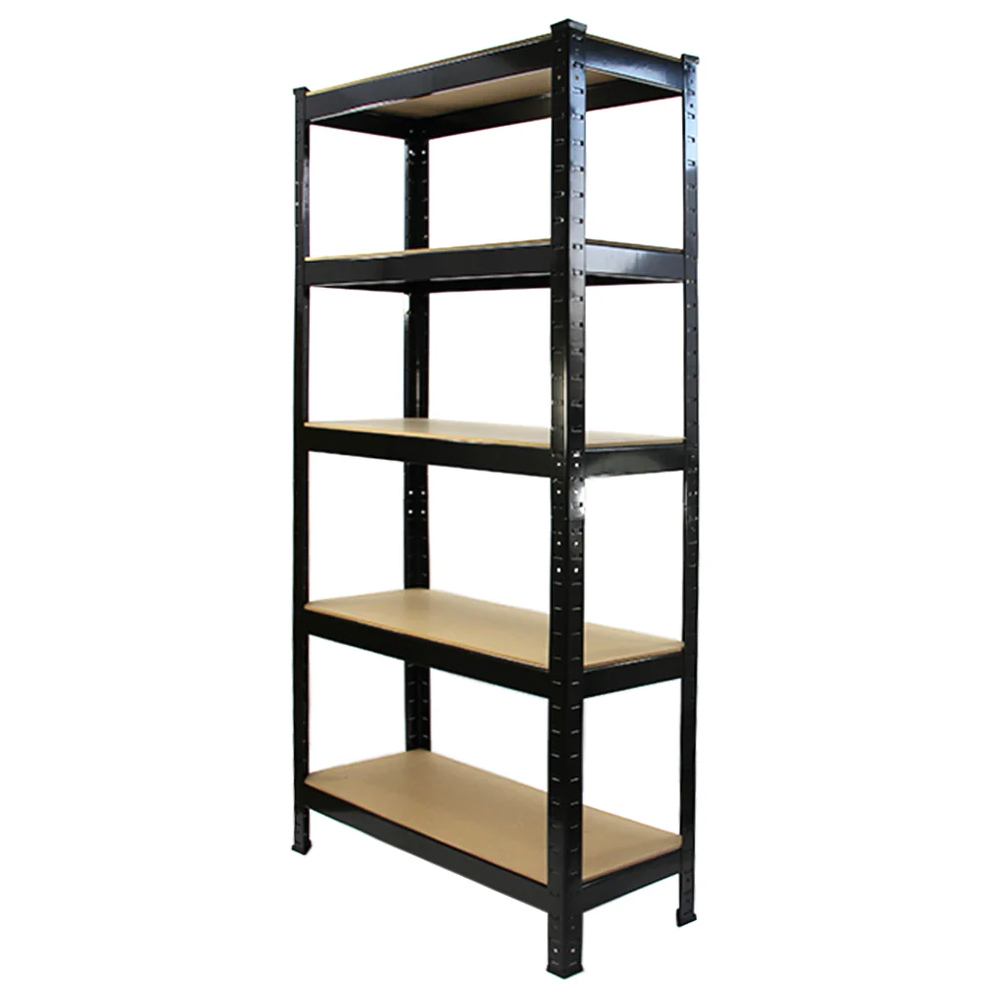 Monster Racking T-Rax Heavy Duty Black Shelving Unit 75cm 10 Pack Image 2