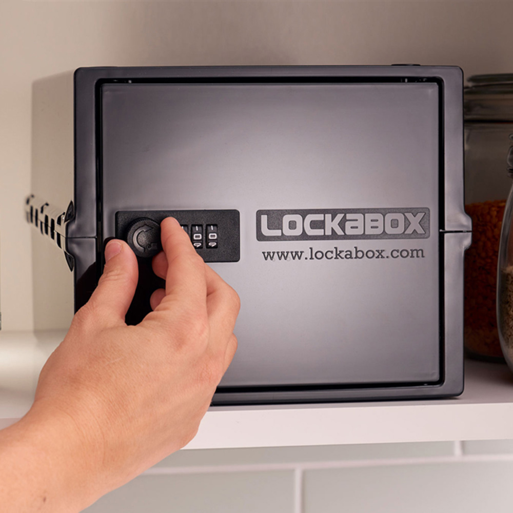 Lockabox One Jet Black Lockable Safe Box 10.5L Image 2
