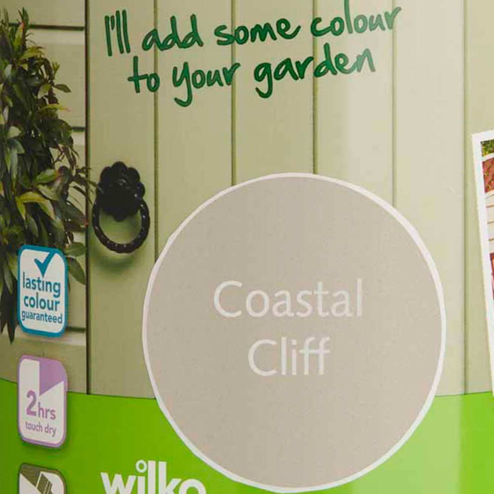 Wilko Garden Colour Coastal Cliff Wood Paint 1L Image 3