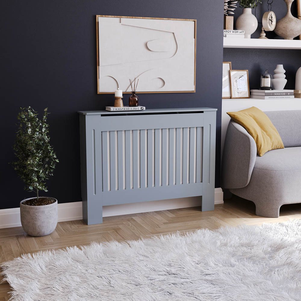Vida Designs Chelsea Grey Medium Radiator Cover Image 2