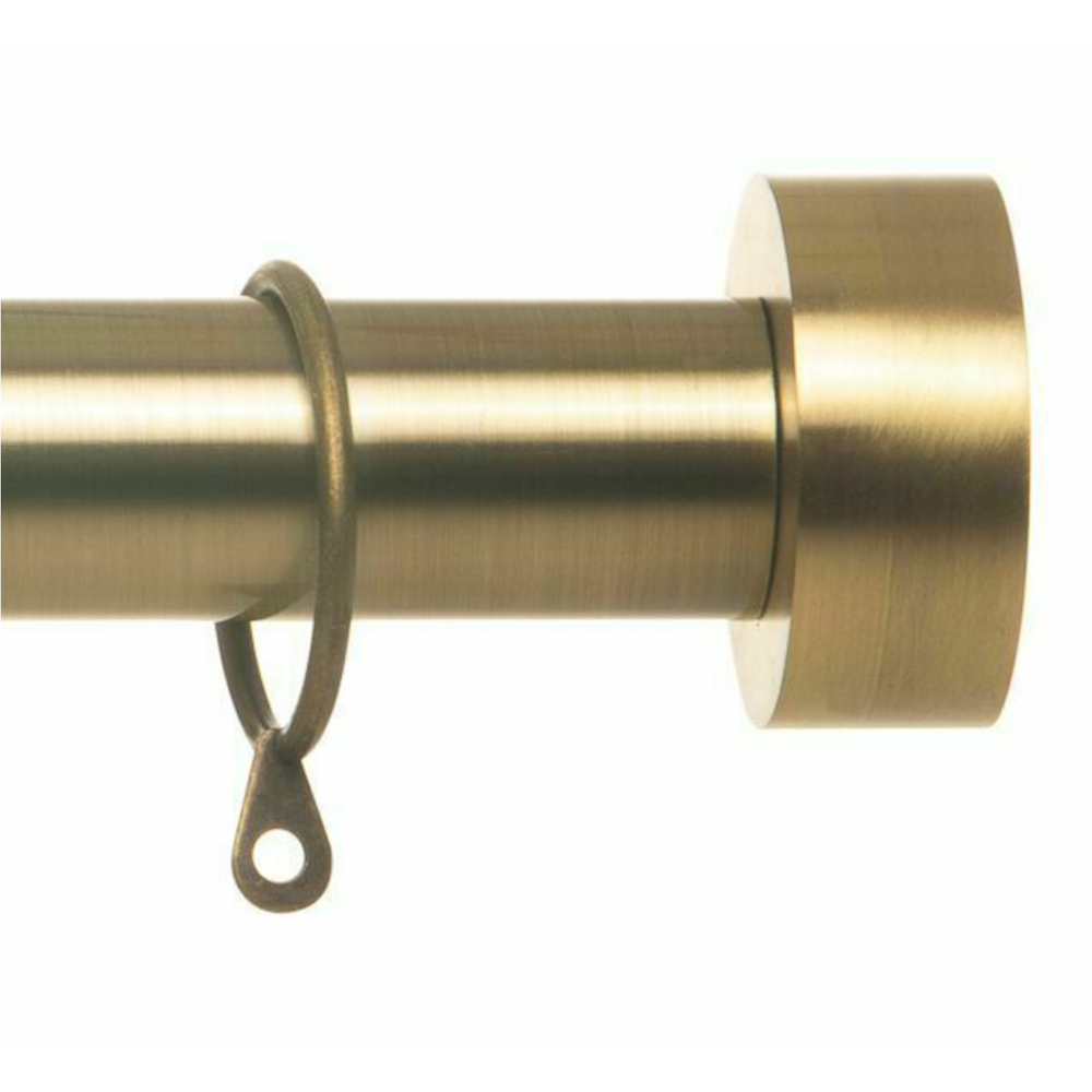 Home Treats 40 to 218cm Extendable Antique Brass Flat Curtain Pole Image 3