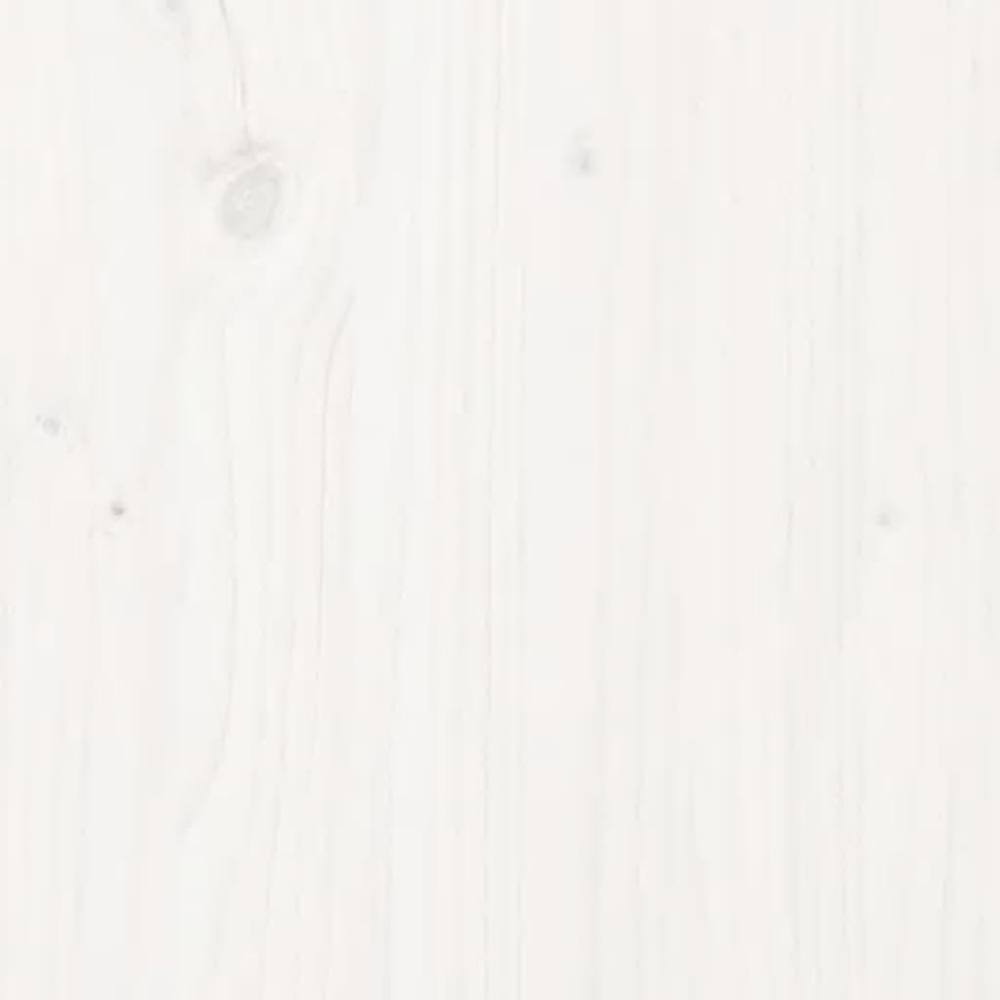 vidaXL 54 x 76 x 42.5cm White Pine Wood Garden Storage Box Image 8