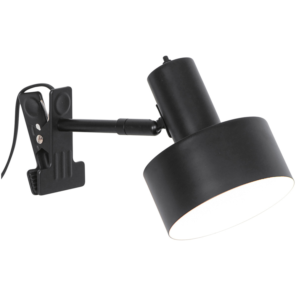Nordlux Matis E27 Black Clamp Lamp Image 1