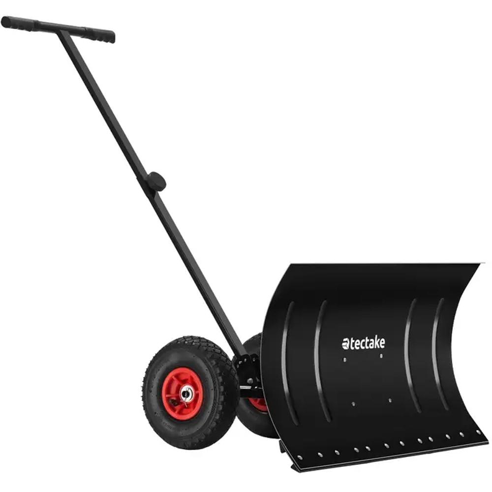 tectake Height Adjustable Snow Shovel on Wheels Muttler Image 1