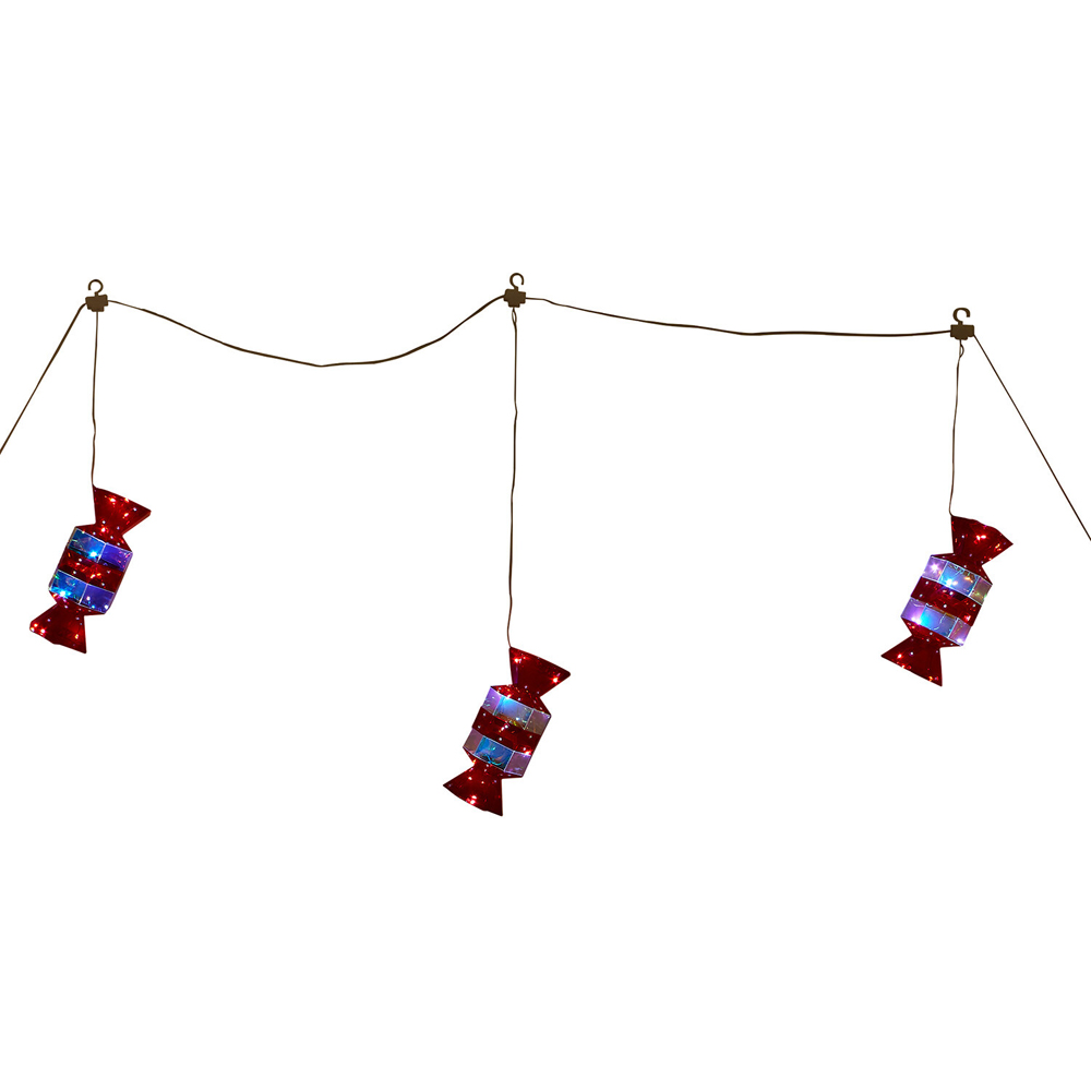 Crystal Effect Candy Curtain Light - Red Image 4